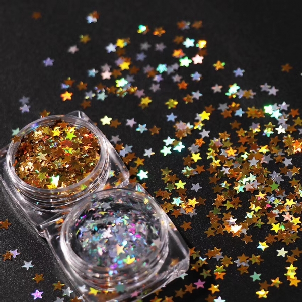 鐳射五角星形閃光片